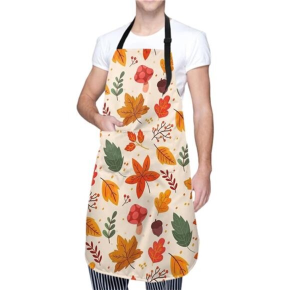 Giwawa Apron Unisex Resistant 33 x 28 inches with 2 Pockets Cooking‎ Kitchen - Picture 2 of 8